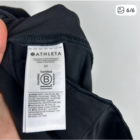 Athleta 2X Venice Black Jogger Pant - Picture 6 of 7